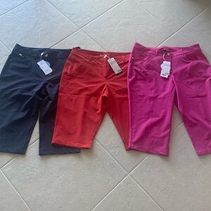 Set of 3 Nivo long golf shorts.